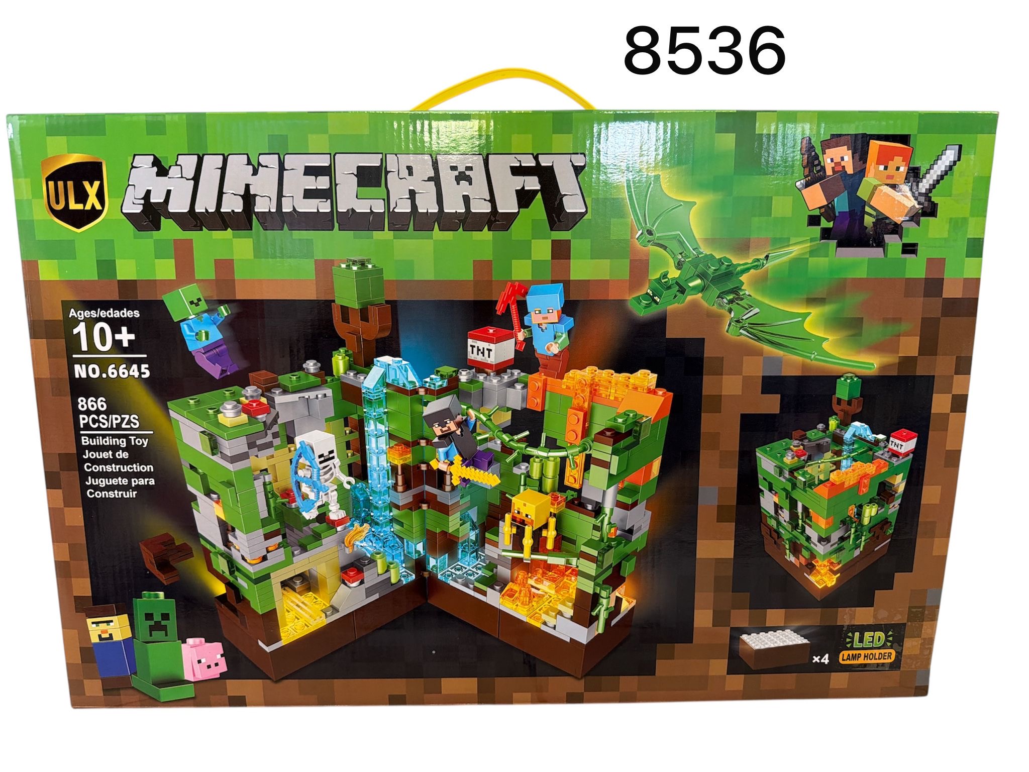 KLOCKI MINECRAFT LEDOWE 866 PCS.