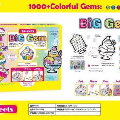 HAFT DIAMNETOWY MALOWANIE BIG GEM KREATYWNY DLA DZIECI.