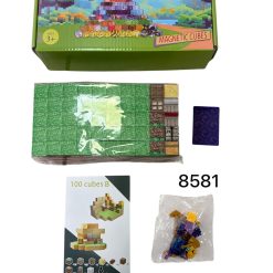 KLOCKI MAGNETYCZNE 100B ELEMENTÓW DLA DZIECKA.