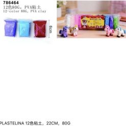 PIANKOLINA PLASTYCZNA 12 KOLORÓW DLA DZIECI.