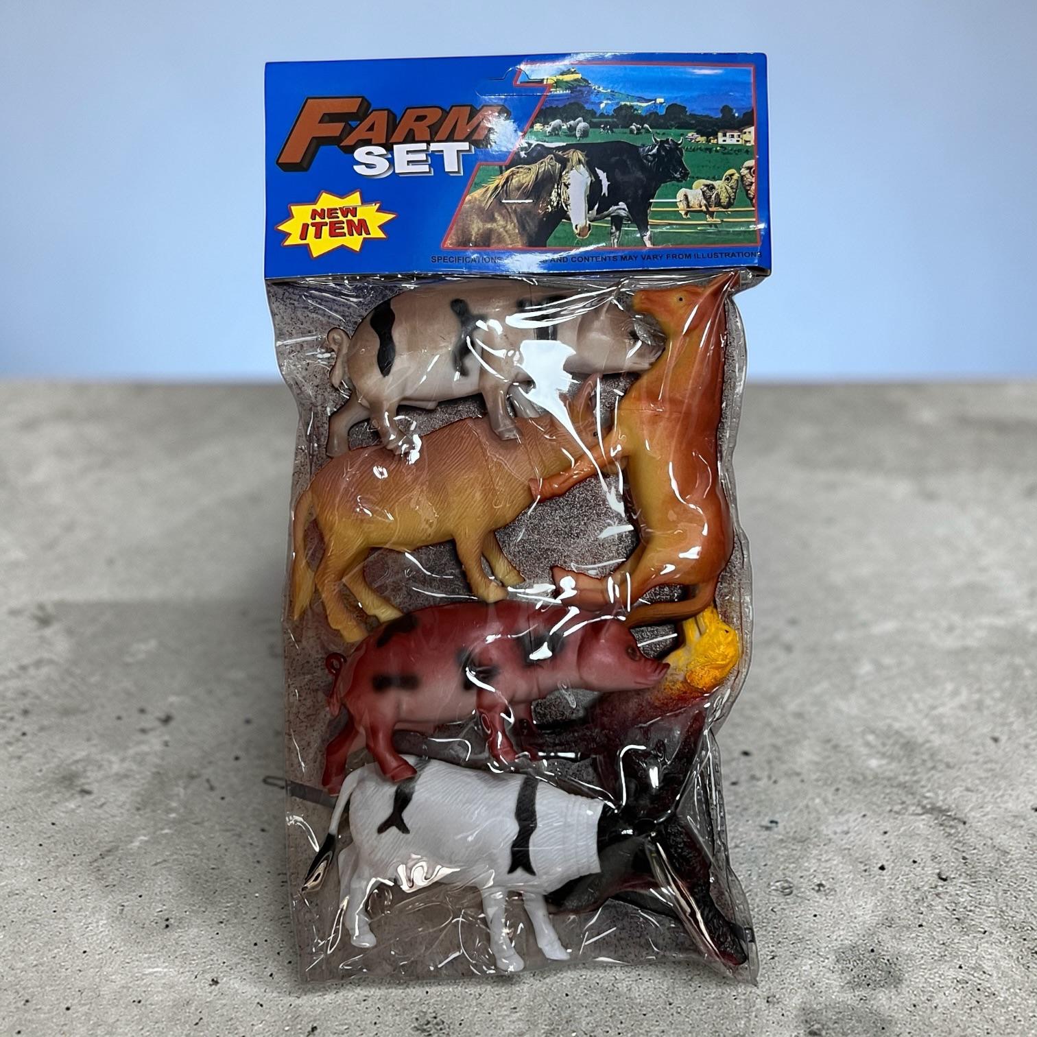 ZESTAW FIGURKI ZWIERZĄT GUMOWE DLA DZIECI.