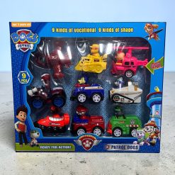 ZESTAW AUTO FIGURKI PSI-PATROL DLA DZIECI 9PCS.