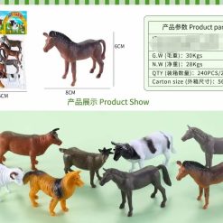 ZESTAW FIGURKI ZWIERZĄT GUMOWE DLA DZIECI.