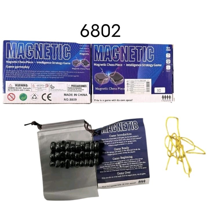 MAGNETYCZNE SZACHY GRA 30 SZTUK KAMIENIE.