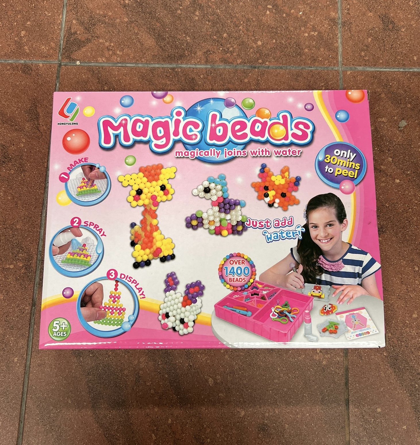 KORALIKI WODNE ZESTAW MAGIC BEADS DO KREATYWNE AQUA 1400 EL.