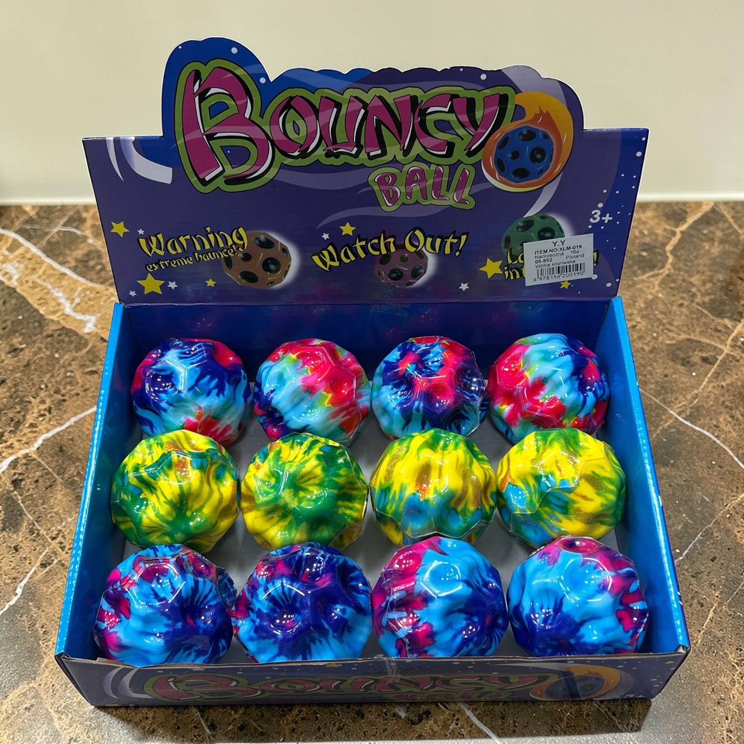 PIŁKA GUMOWA BOUNCY BALL 8CM DLA DZIECI.