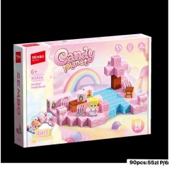 KLOCKI MAGNETYCZNE CANDY PLANET 90 ELEMENTÓW.