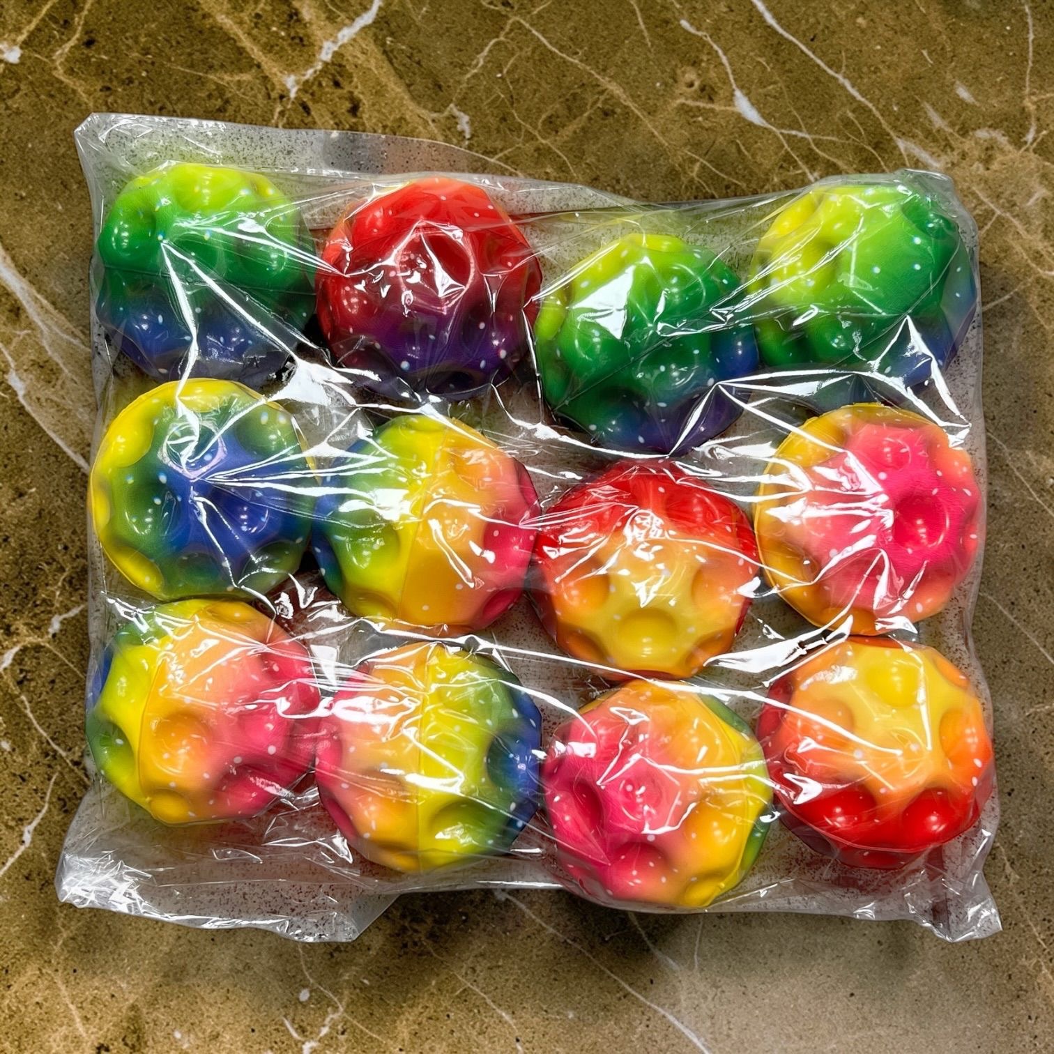 PIŁKA GUMOWA MOON BALL 5CM DLA DZIECI.