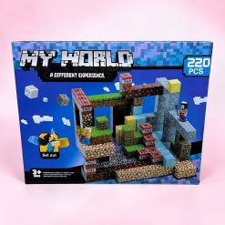 KLOCKI MAGNETYCZNE MY WORLD 220 ELEMENTÓW.