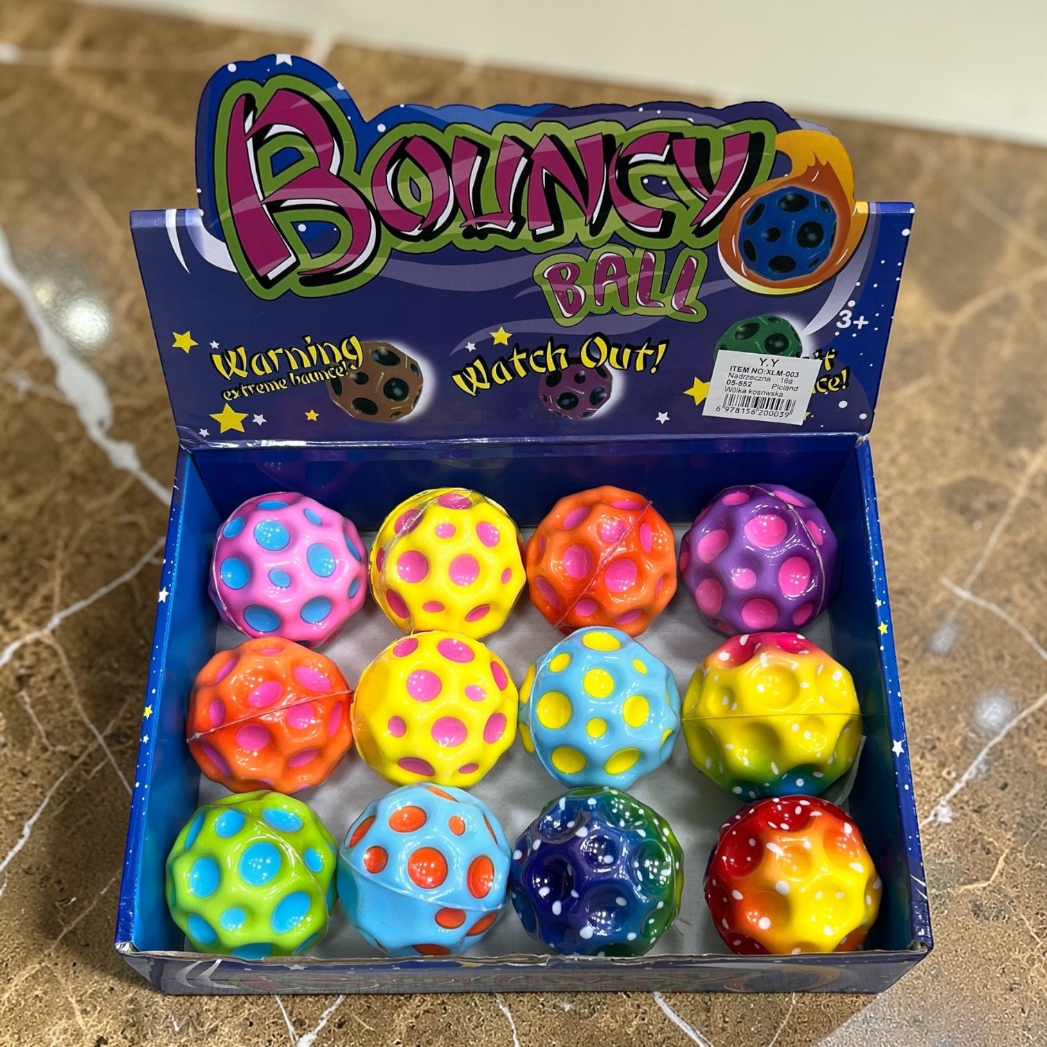 PIŁKA GUMOWA BOUNCY BALL 6CM DLA DZIECI.