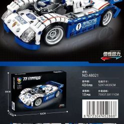 KLOCKI SAMOCHÓD RC AUTO SPORTOWE  ZDALNIE STEROWANE 484 EL.