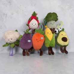 BRELOK MASKOTKA OWOCE 10CM DO KLUCZY.