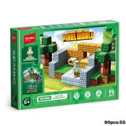 KLOCKI MAGNETYCZNE PIXEL WORLD 90 ELEMENTÓW.