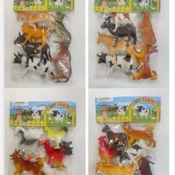 ZESTAW FIGURKI ZWIERZĄT GUMOWE DLA DZIECI.