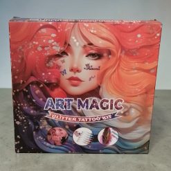 ZESTAW DO ROBIENIA TATUAŻY BROKATOWE DLA DZIECI.