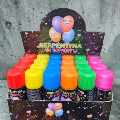 SERPENTYNA W SPRAYU MIX KOLORÓW PARTY.