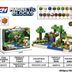 KLOCKI MAGNETYCZNE MINECRAFT 400 ELEMENTÓW.