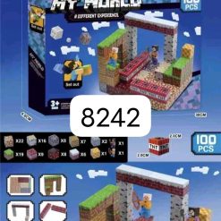 KLOCKI MAGNETYCZNE MY WORLD 100 ELEMENTÓW.