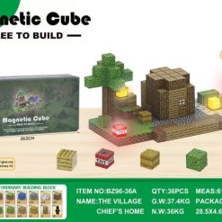 KLOCKI MAGNETYCZNE MINECRAFT 192PCS.