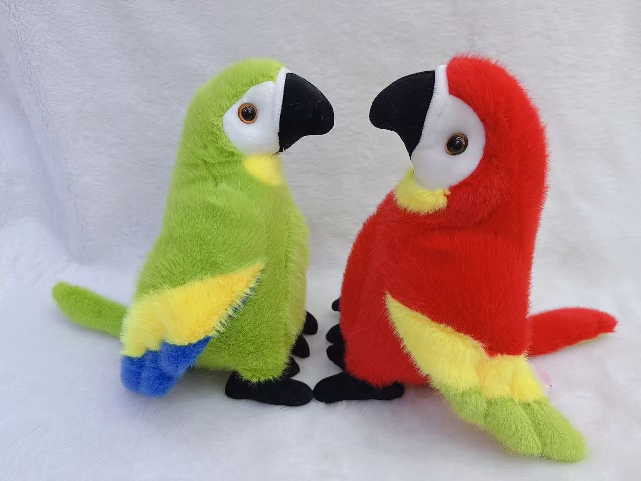 MASKOTKA PLUSZAK PAPUGA DLA DZIECI 25CM.