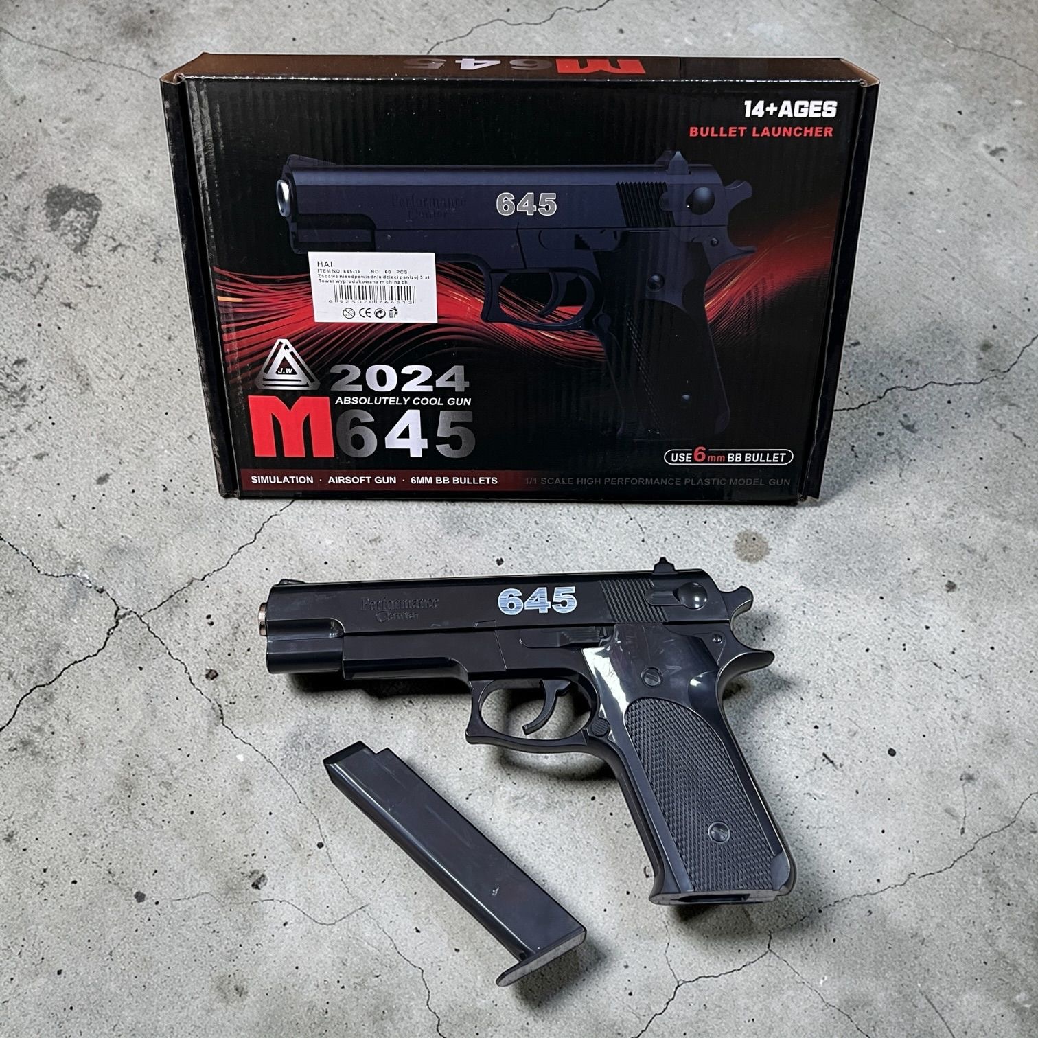 PISTOLET METALOWY NA KULKI .