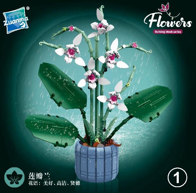 KLOCKI KONSTRUKCYJNE KWIATY BUKIET KWIATÓW.