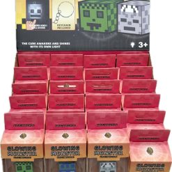 BRELOK FIGURKI MINECRAFT ŚWIECĄCE DO KLUCZY.