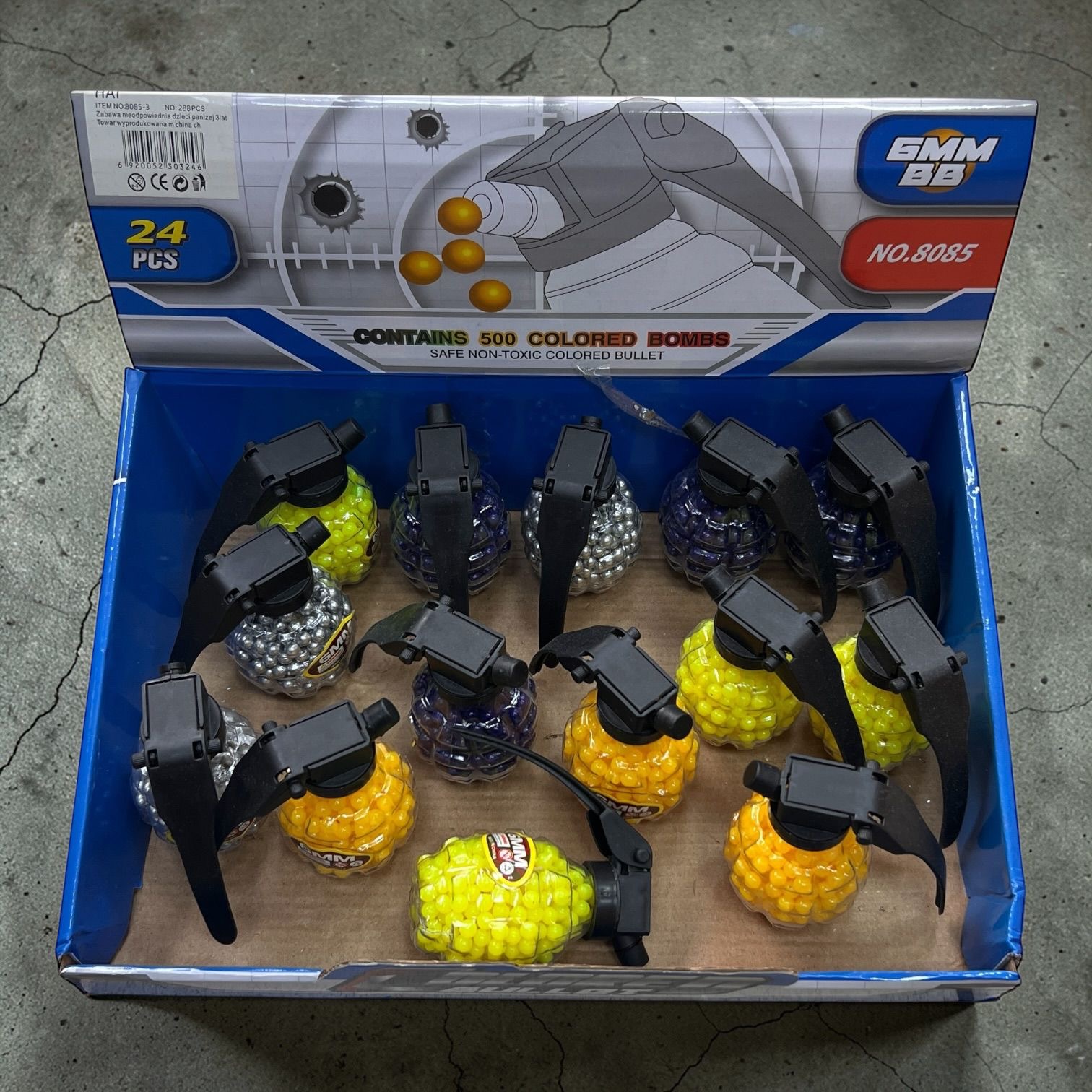 KULKI PLASTIKOWE DO PISTOLET KARABINU 6MM 500 KULEK.