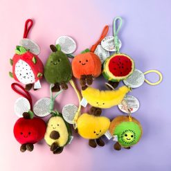 BRELOK MASKOTKA OWOCE 10CM DO KLUCZY.