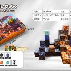 KLOCKI MAGNETYCZNE KONSTRUKCYJNE MINECRAFT 60PCS.