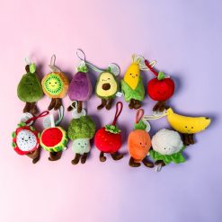 BRELOK MASKOTKA OWOCE 18CM DO KLUCZY.