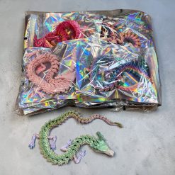 FIGURKA SMOK KRYSZTAŁOWY DRUK 3D 45CM DLA DZIECI.