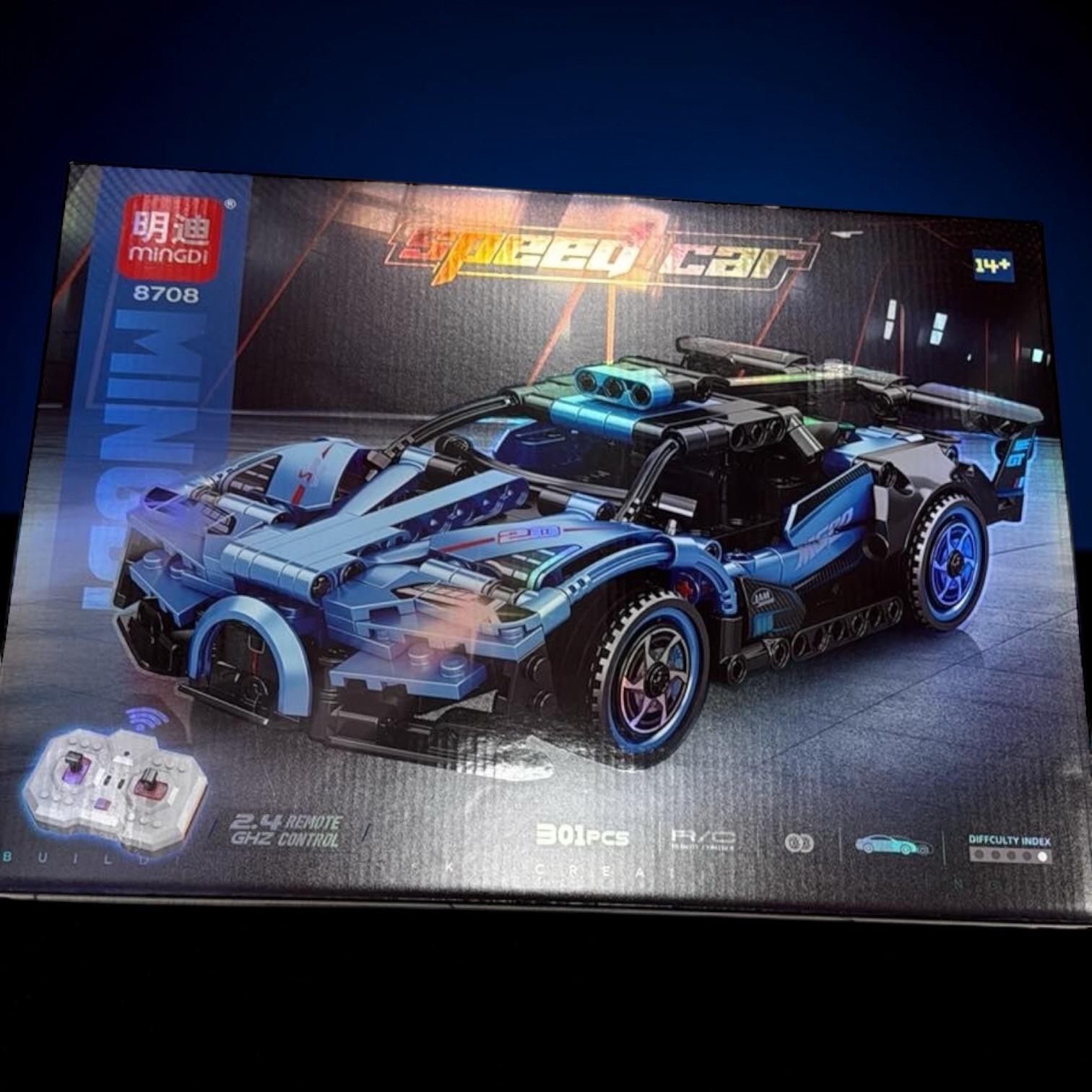 KLOCKI KONSTRUKCYJNE SPORTOWY AUTO ZDALNIE STEROWANY PILOTEM.