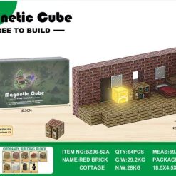 KLOCKI MAGNETYCZNE MINECRAFT 80PCS.