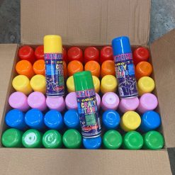 Alternative view of SERPENTYNA KONFETTI W SPRAYU ZESTAW 48 SZTUK 6 KOLORÓW PARTY.