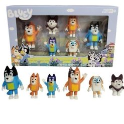 ZESTAW FIGURKI BLUEY 6 SZTUK.