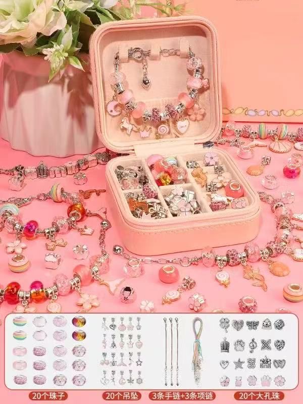 ZESTAW KORALIKÓW DO ROBIENIA BRANSOLETEK BIŻUTERII .