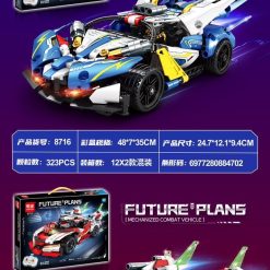 KLOCKI SAMOCHÓD RC AUTO SPORTOWE  ZDALNIE STEROWANE 323 EL.