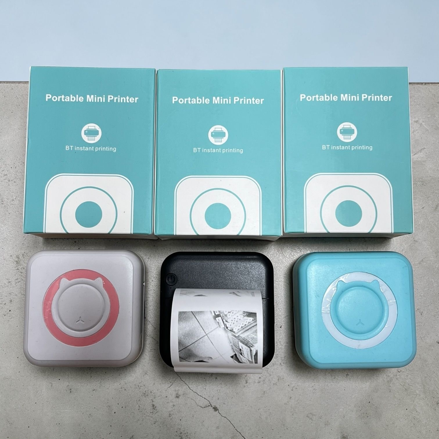 DRUKARKA MINI TERMICZNA DZIECI KOT ZDJĘCIA NOTATKI.