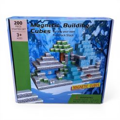 KLOCKI MAGNETYCZNE 200 EL. KONSTRUKCYJNE KWADRATOWE MINECRAFT.