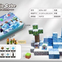 KLOCKI MAGNETYCZNE KONSTRUKCYJNE MINECRAFT 60PCS.