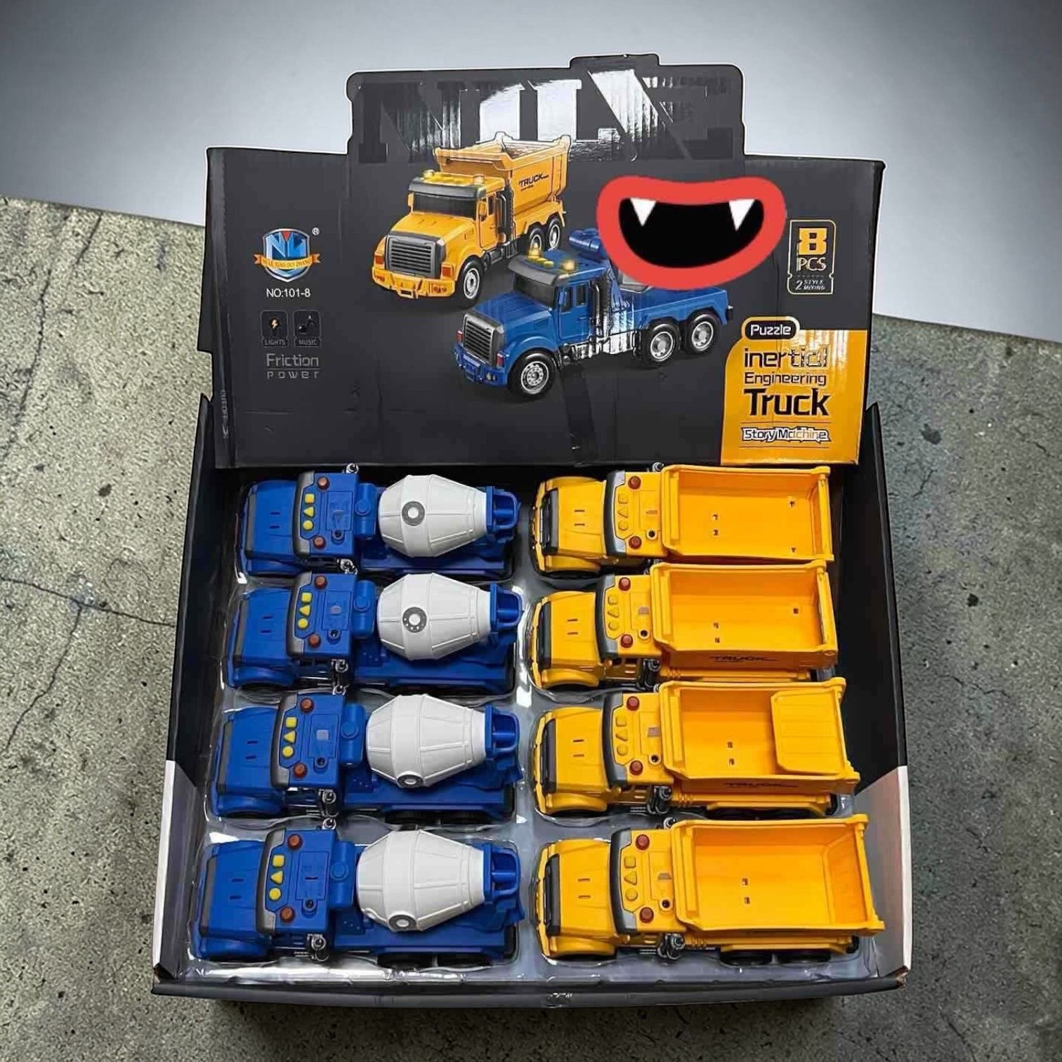 CIĘŻARÓWKA AUTO POJAZDY MASZYNY BUDOWLANE ŚWIATŁO DŻWIĘK.