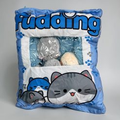 PODUSZKA PUDDING Z MASKOTKAMI KOTKAMI DO RZUCANIA PRZYTULANKA PLUSZOWA
