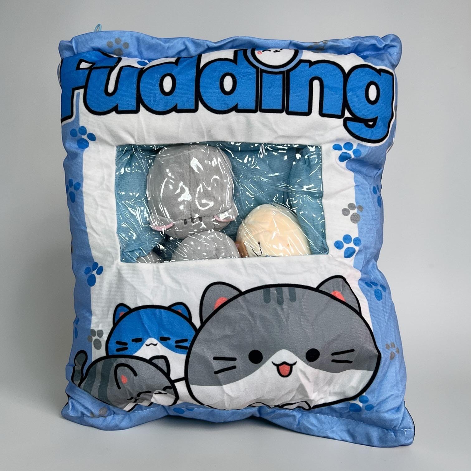 PODUSZKA PUDDING Z MASKOTKAMI KOTKAMI DO RZUCANIA PRZYTULANKA PLUSZOWA