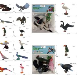 ZESTAW FIGURKI ZWIERZĄT GUMOWE DLA DZIECI.