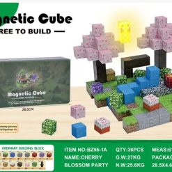 KLOCKI MAGNETYCZNE MINECRAFT 128PCS.