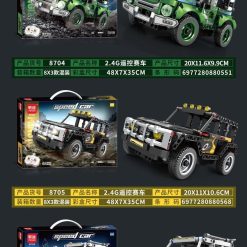 KLOCKI SAMOCHÓD RC AUTO SPORTOWE  ZDALNIE STEROWANE.