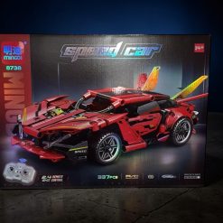 KLOCKI KONSTRUKCYJNE SPORTOWY AUTO ZDALNIE STEROWANY PILOTEM.