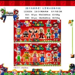 ZESTAW FIGURKI SUPPER MARIO 6 SZTUK.