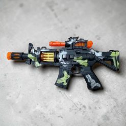 PISTOLET DLA DZIECI DŹWIĘKOWY ŚWIECĄCY NA BATERIE.